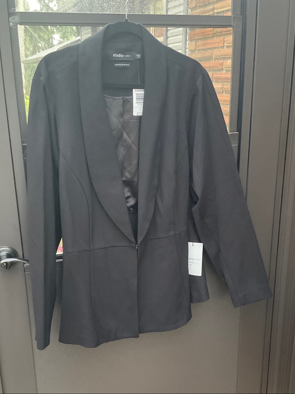 Black Women's Peplum  Blazer NWT